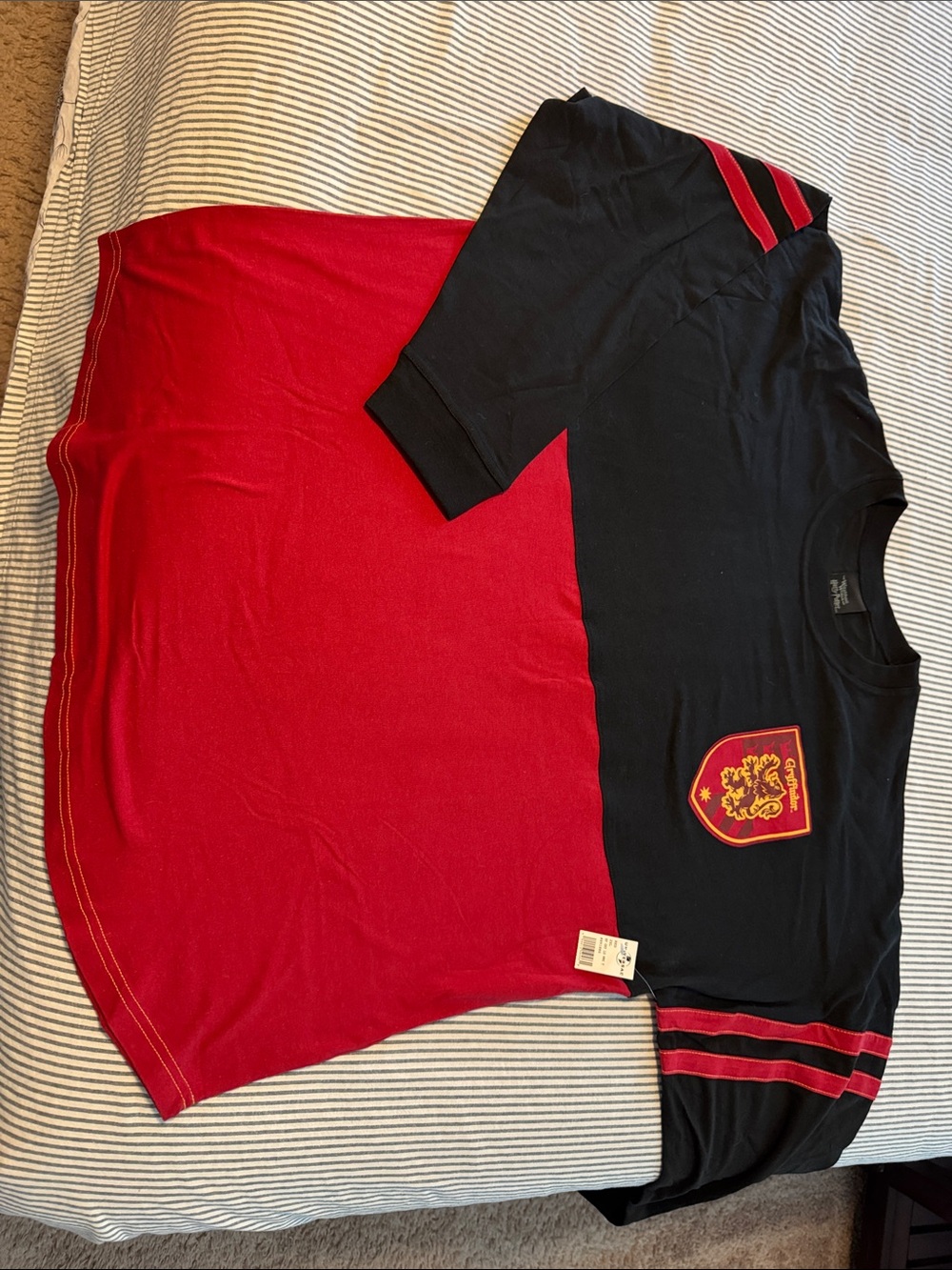 Men’s Black & Red Harry Potter Gryffindor Crest Graphic Tee